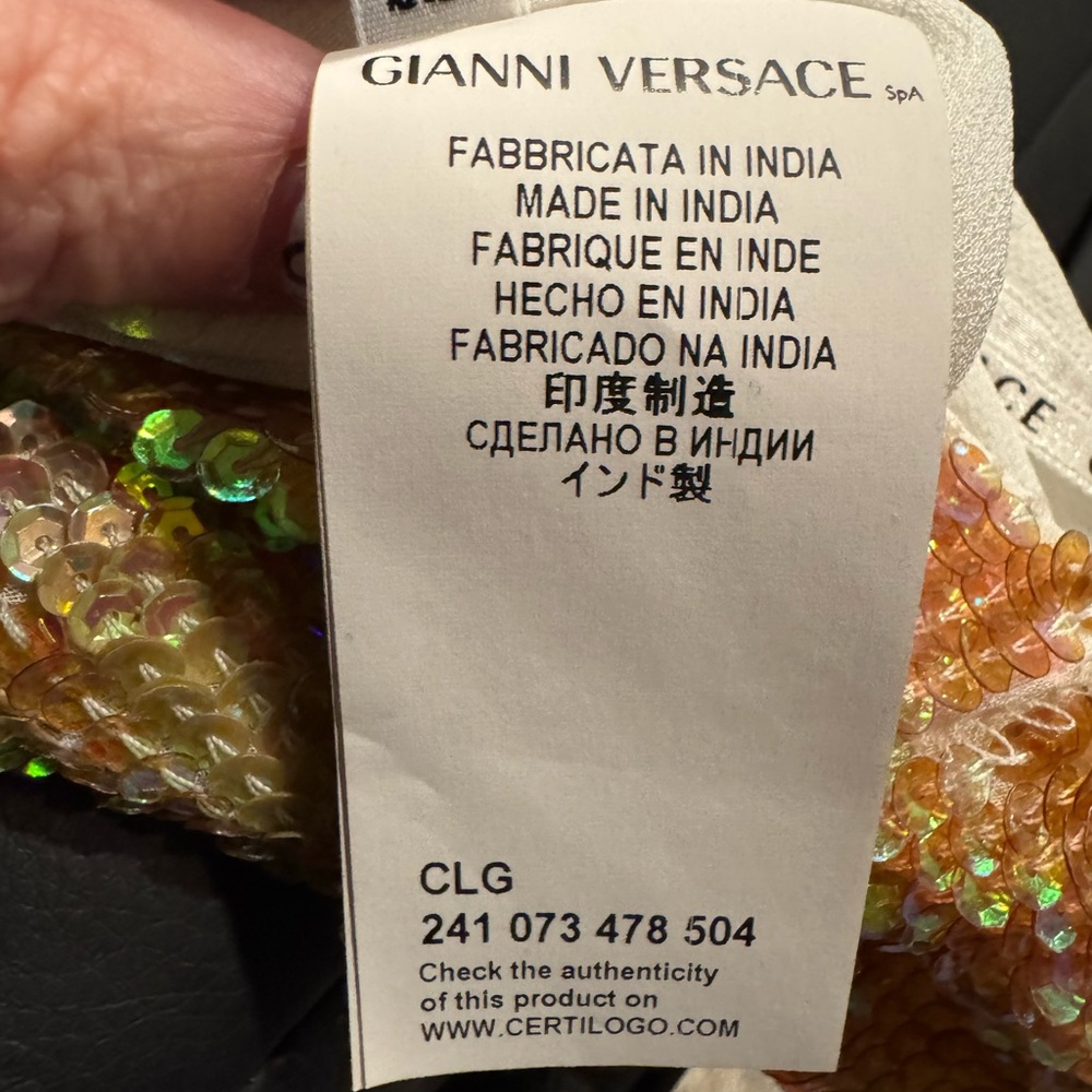 Versace Collection Iridescent Ombre sequin skirt - Picture 4 of 14